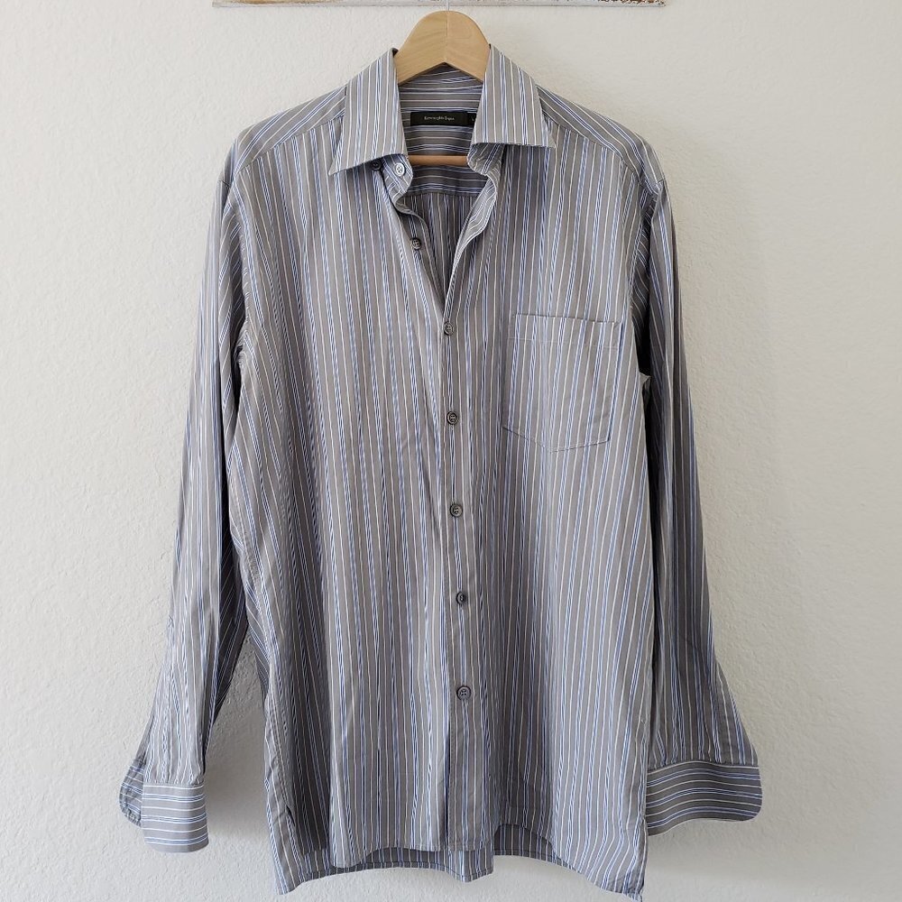 Ermenegildo Zegna Dress Shirt - Size L with flaw